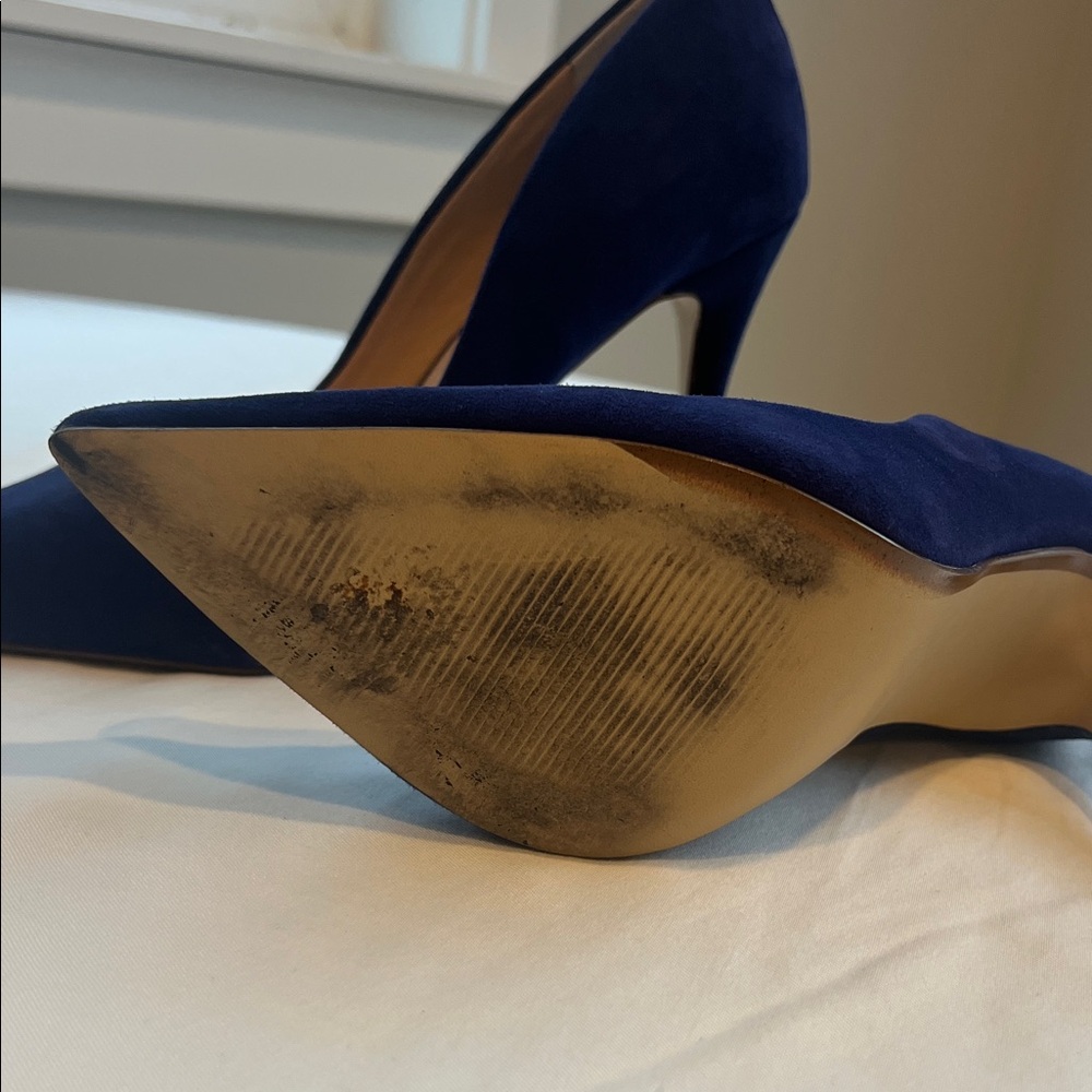 Steve Madden Blue Suede Daisie Heels - Picture 5 of 11